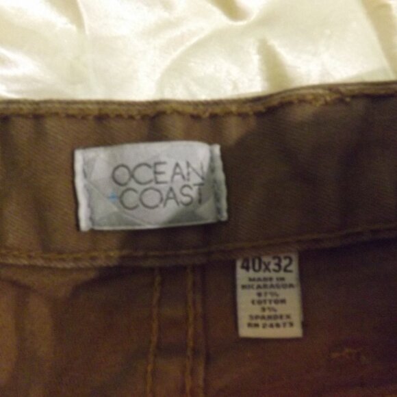 Ocean and Coast Brown Pants Mens Size 40 x32 - Picture 2 of 5